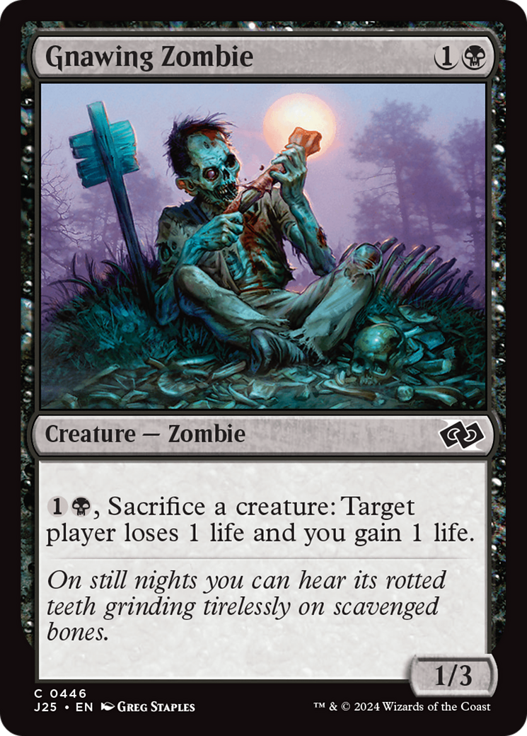 Gnawing Zombie [Foundations Jumpstart] | Card Merchant Takapuna