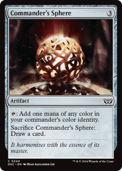 Commander's Sphere [Duskmourn: House of Horror Commander] | Card Merchant Takapuna