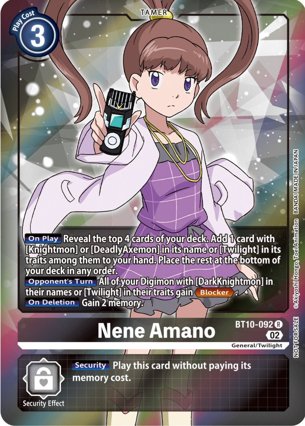 Nene Amano [BT10-092] (Box Topper) [Xros Encounter] | Card Merchant Takapuna