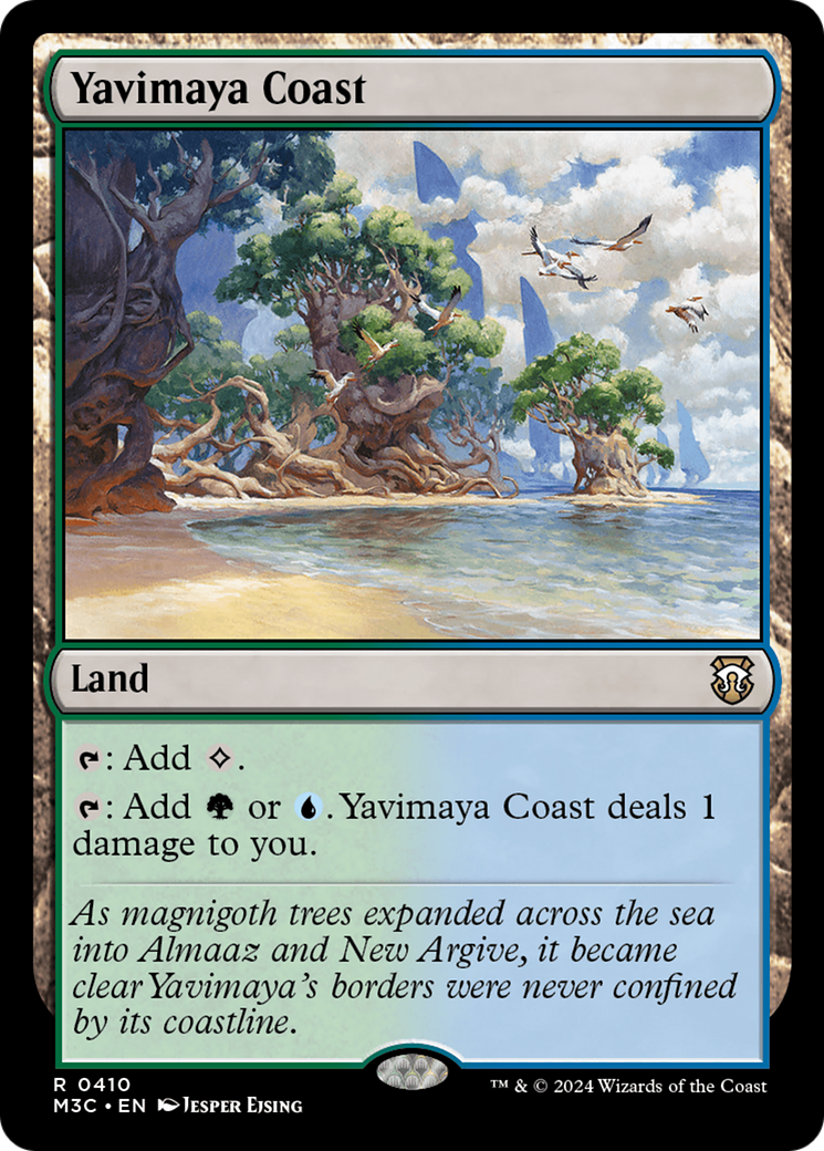 Yavimaya Coast (Ripple Foil) [Modern Horizons 3 Commander] | Card Merchant Takapuna