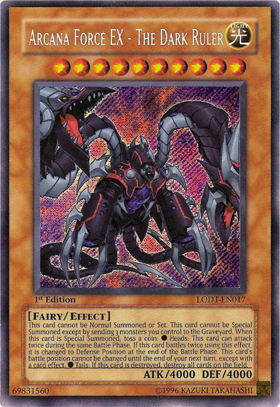 Arcana Force EX - The Dark Ruler [LODT-EN017] Secret Rare | Card Merchant Takapuna