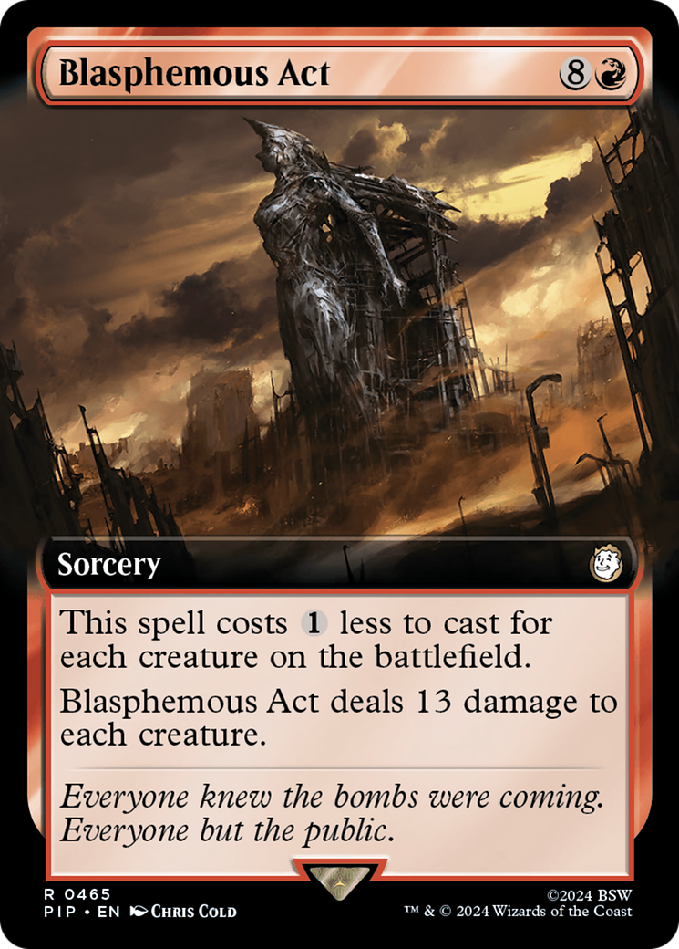 Blasphemous Act (Extended Art) [Fallout] | Card Merchant Takapuna