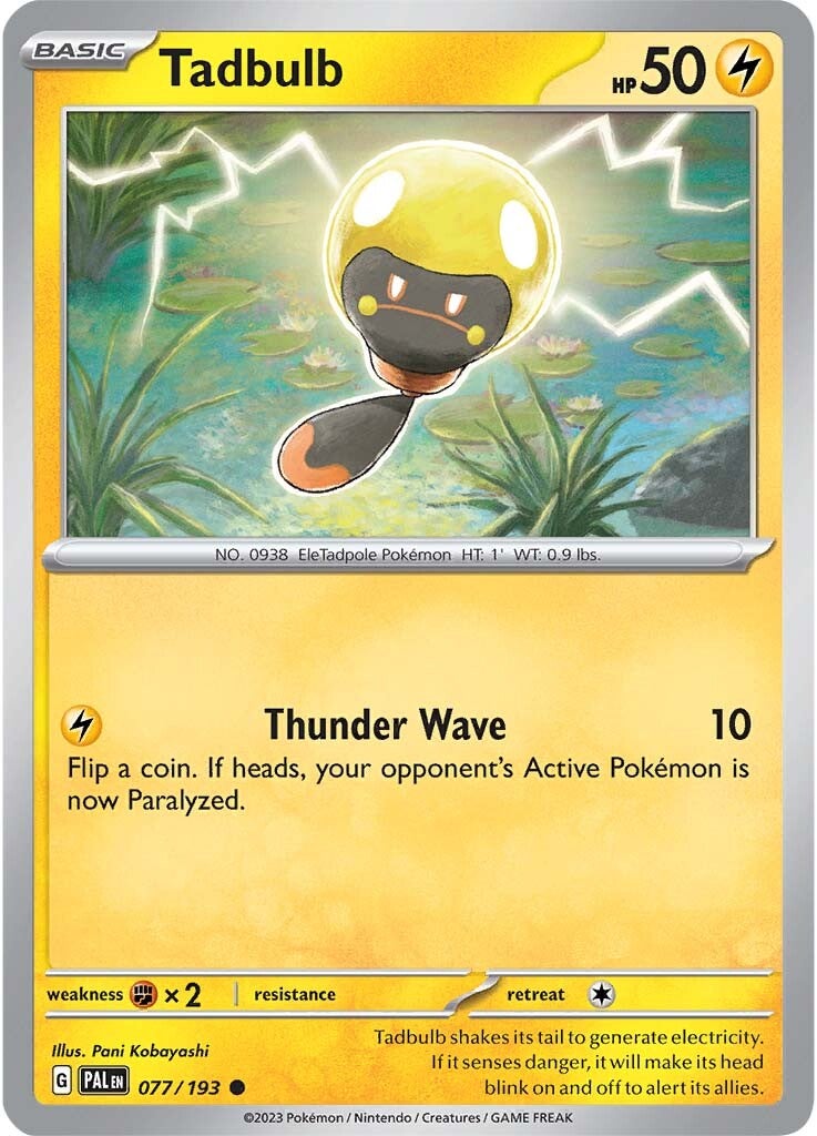 Tadbulb (077/193) [Scarlet & Violet: Paldea Evolved] | Card Merchant Takapuna