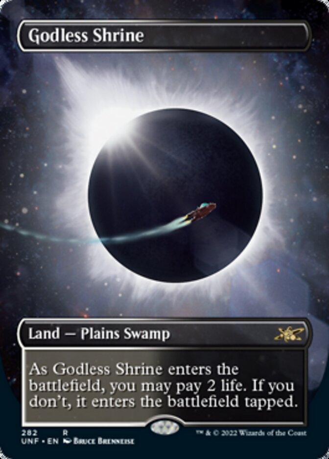 Godless Shrine (Borderless) [Unfinity] | Card Merchant Takapuna