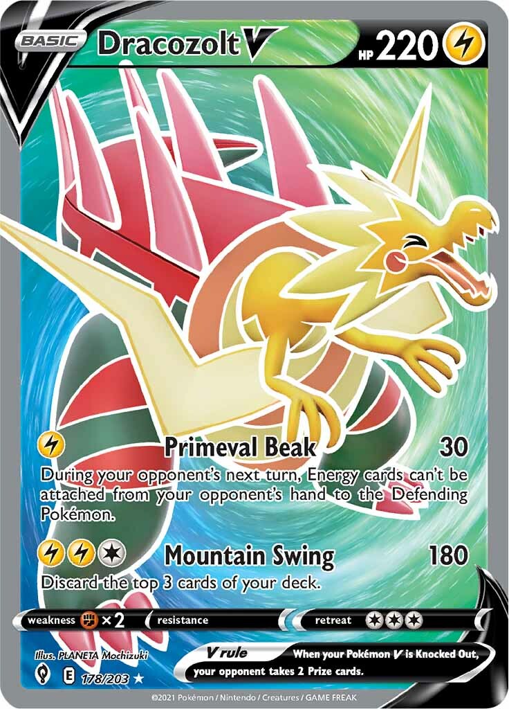 Dracozolt V (178/203) [Sword & Shield: Evolving Skies] | Card Merchant Takapuna