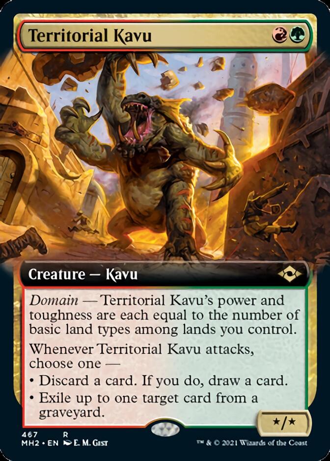 Territorial Kavu (Extended Art) [Modern Horizons 2] | Card Merchant Takapuna