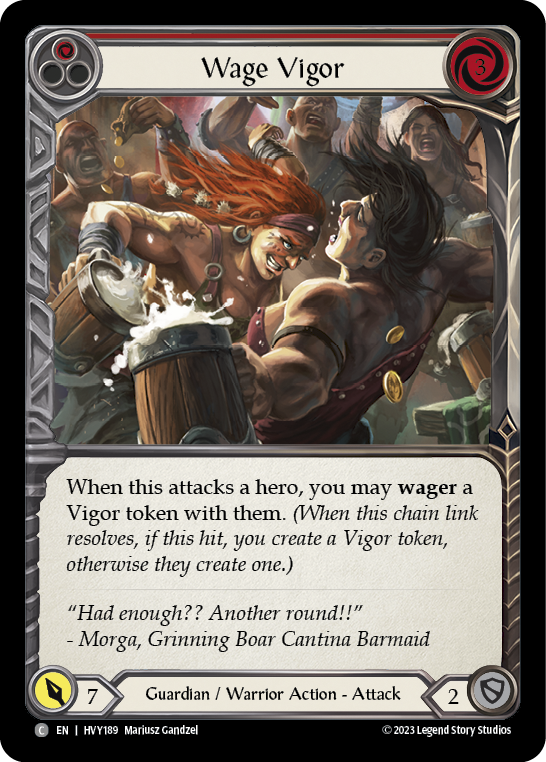 Wage Vigor (Red) [HVY189] (Heavy Hitters)  Rainbow Foil | Card Merchant Takapuna