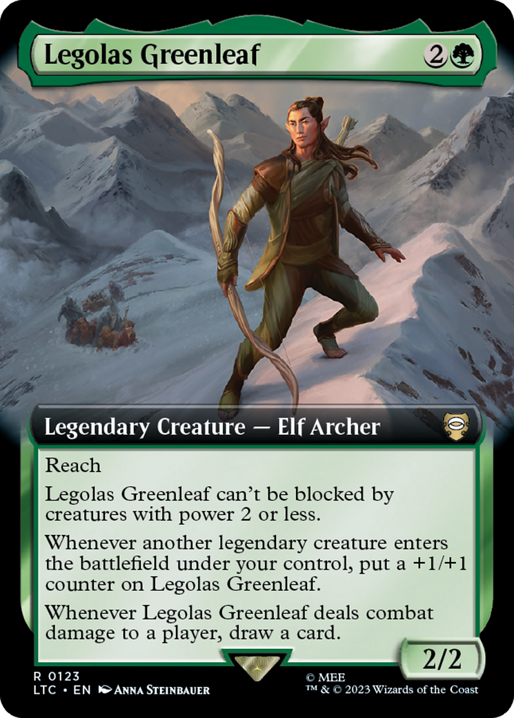 Legolas Greenleaf (Extended Art) [The Lord of the Rings: Tales of Middle-Earth Commander] | Card Merchant Takapuna