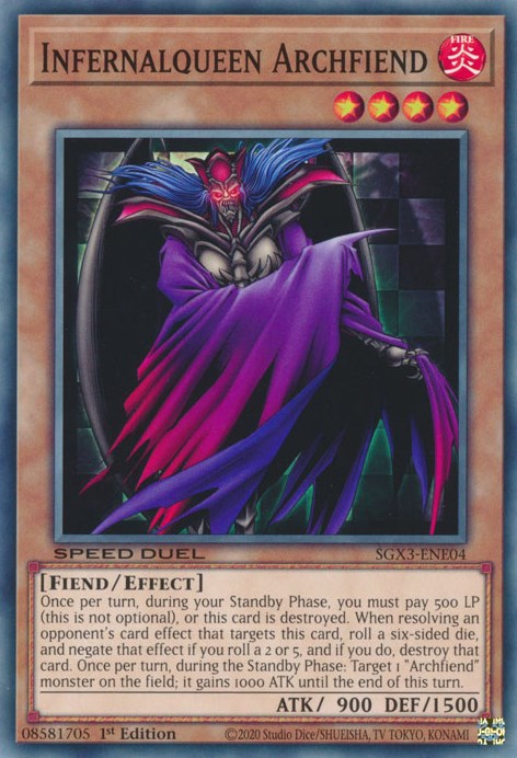 Infernalqueen Archfiend [SGX3-ENE04] Common | Card Merchant Takapuna