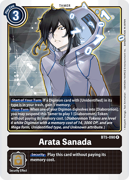 Arata Sanada [BT5-090] [Battle of Omni] | Card Merchant Takapuna