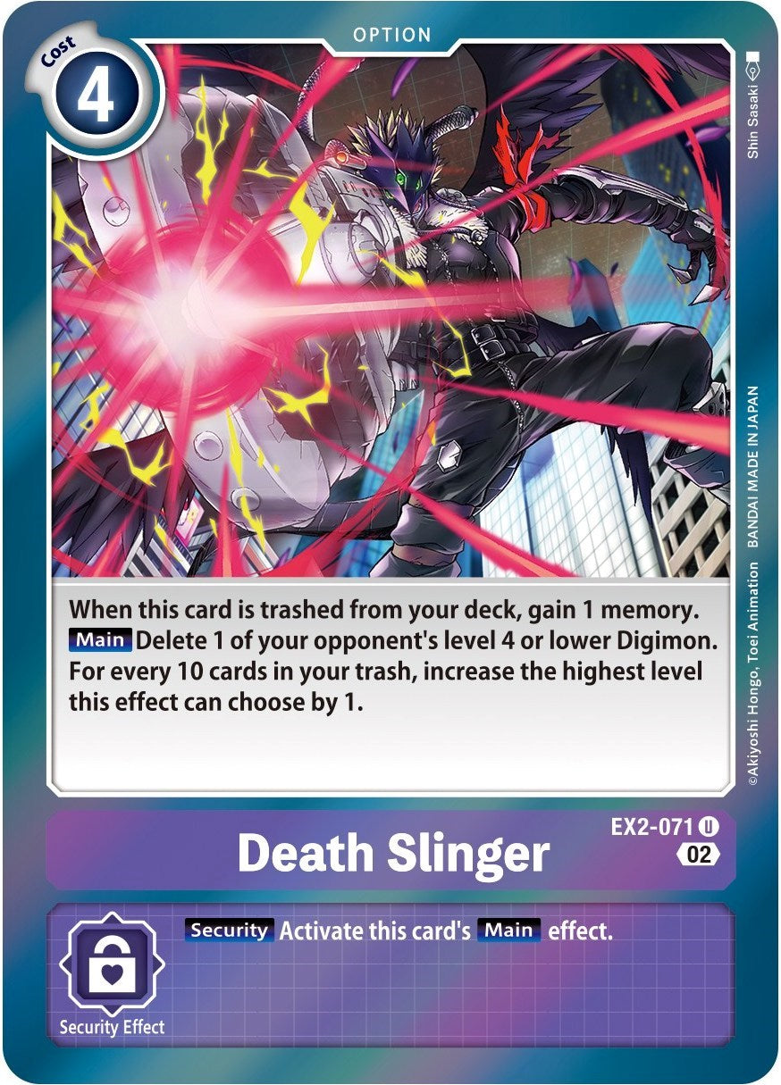 Death Slinger [EX2-071] (Alternate Art) [Starter Deck: Beelzemon Advanced Deck Set] | Card Merchant Takapuna