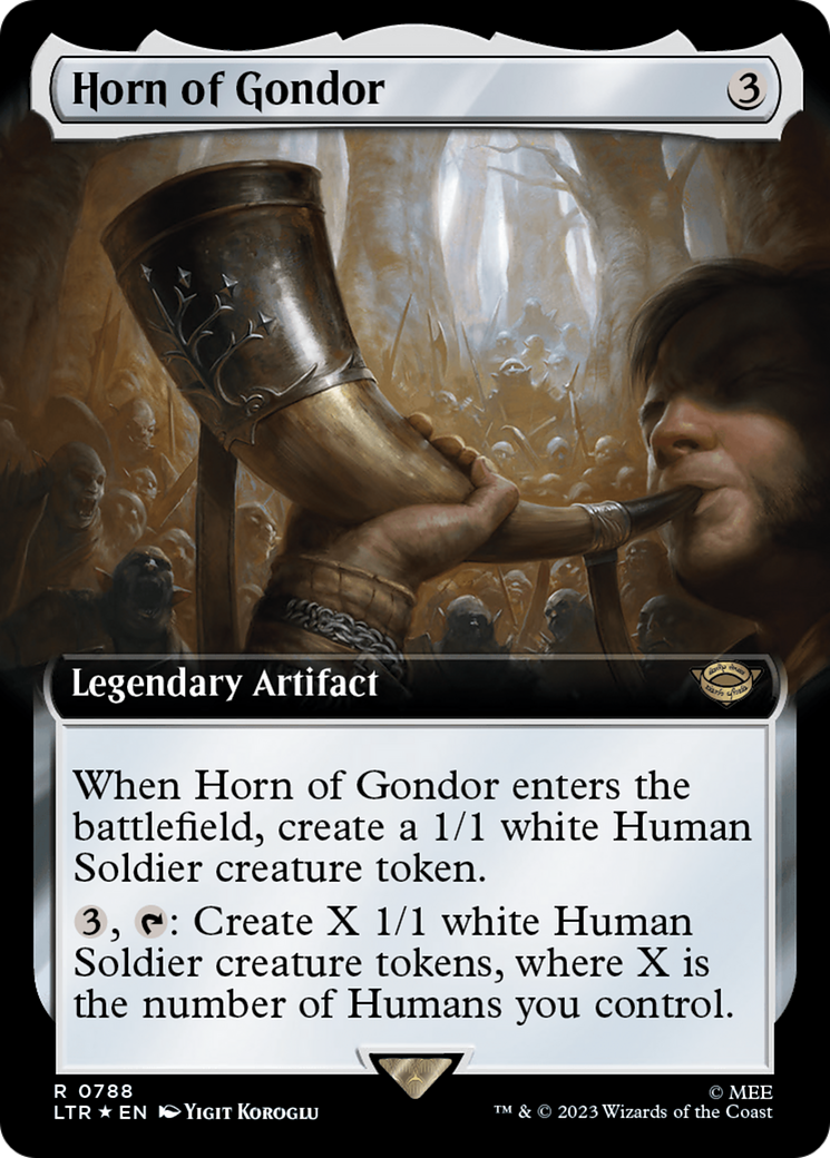 Horn of Gondor (Extended Art) (Surge Foil) [The Lord of the Rings: Tales of Middle-Earth] | Card Merchant Takapuna