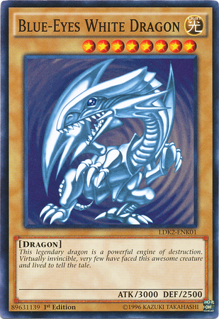 Blue-Eyes White Dragon (Version 2) [LDK2-ENK01] Common | Card Merchant Takapuna