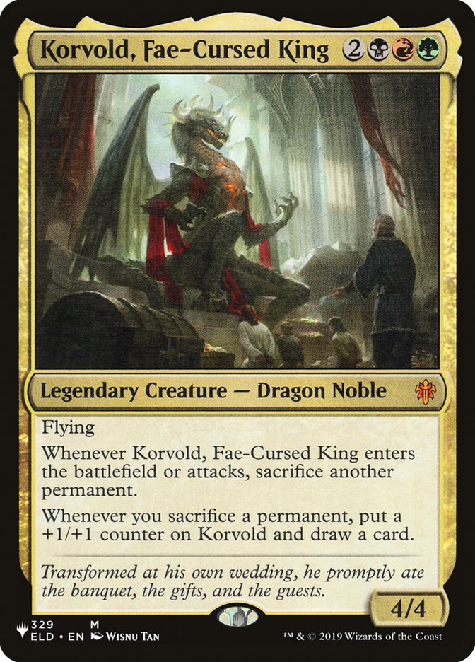 Korvold, Fae-Cursed King [The List] | Card Merchant Takapuna