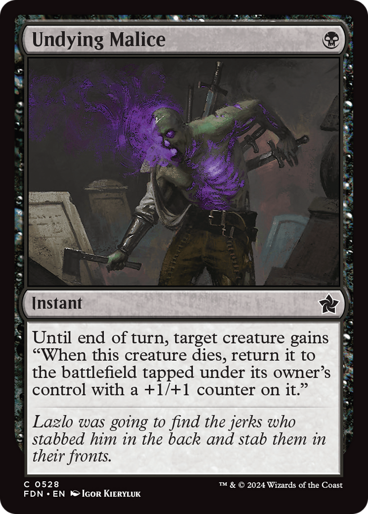 Undying Malice [Foundations] | Card Merchant Takapuna