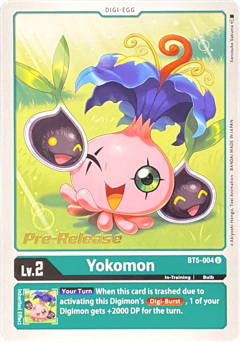 Yokomon [BT5-004] [Battle of Omni Pre-Release Promos] | Card Merchant Takapuna