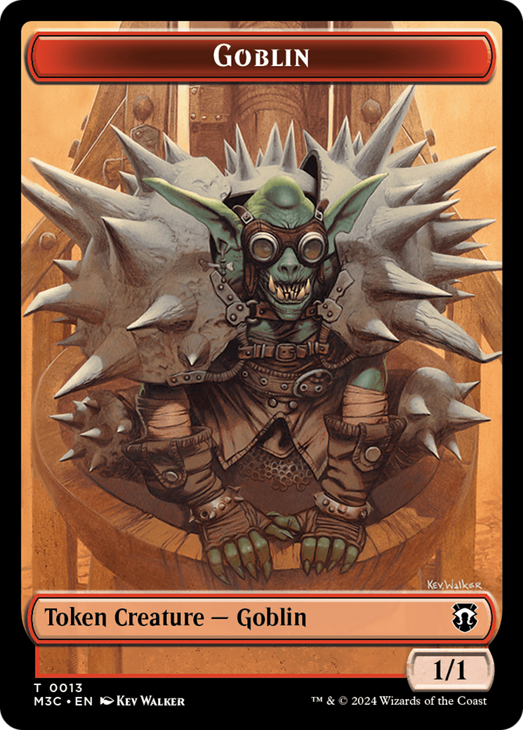 Tarmogoyf // Goblin Double-Sided Token [Modern Horizons 3 Commander Tokens] | Card Merchant Takapuna