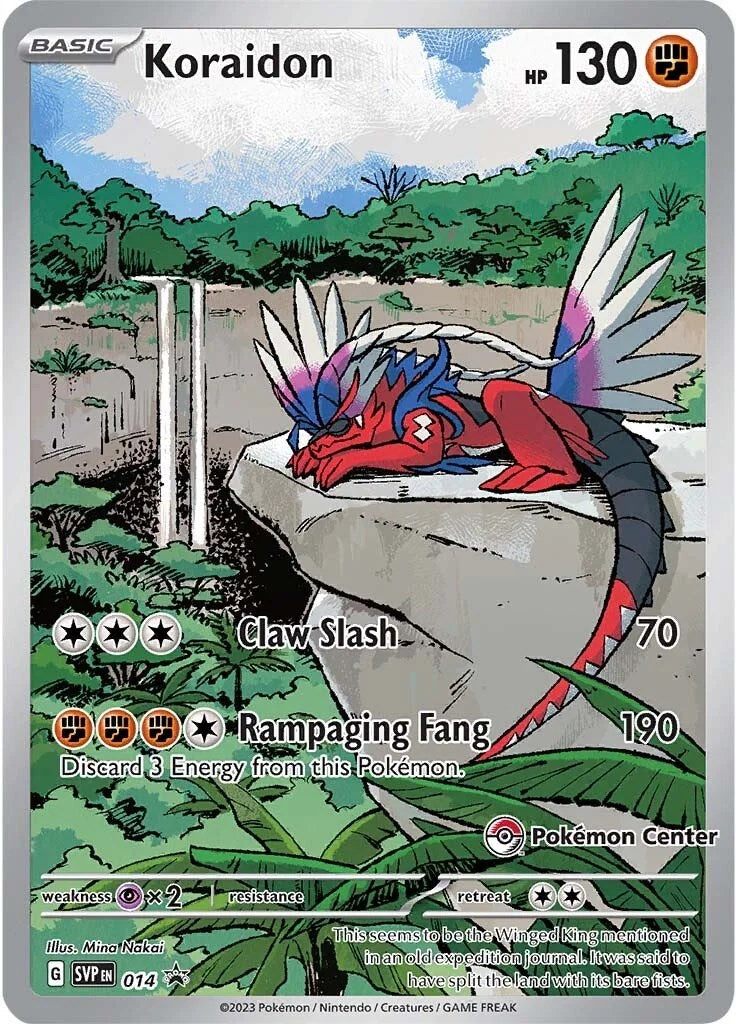 Koraidon (124/198) (Pokemon Center Exclusive) [Scarlet & Violet: Black Star Promos] | Card Merchant Takapuna