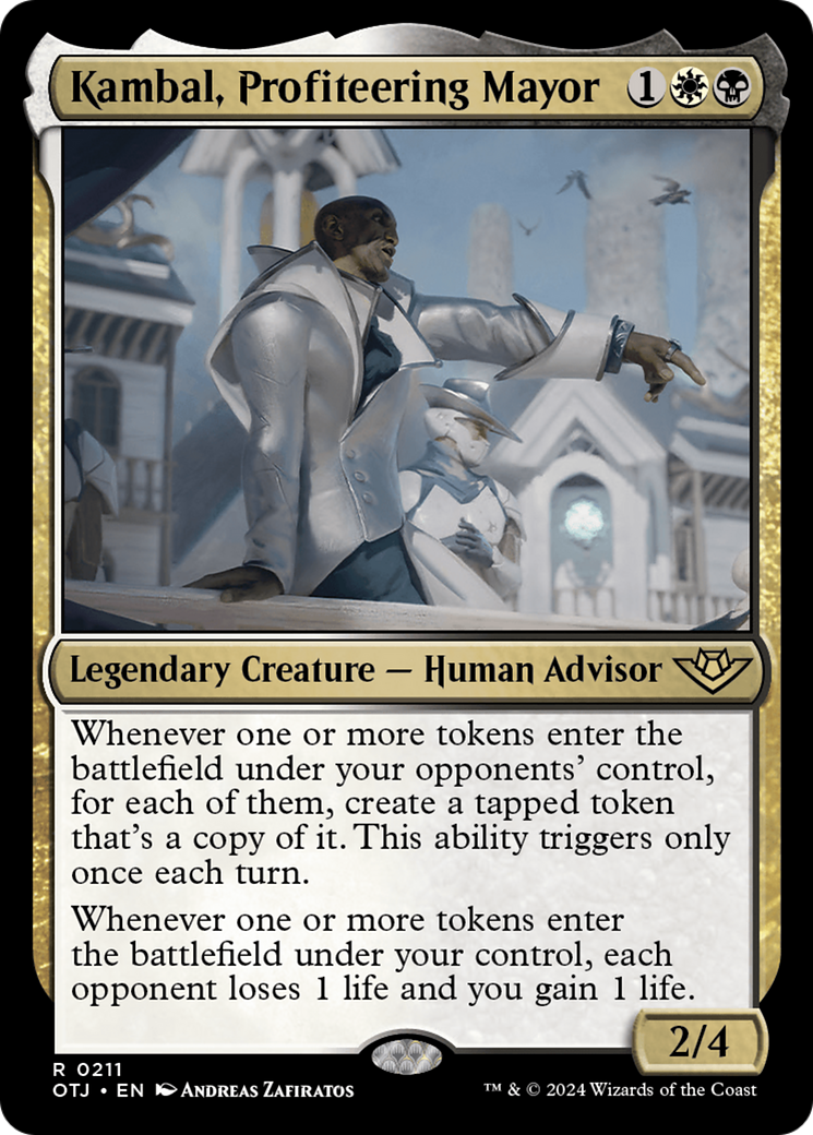 Kambal, Profiteering Mayor [Outlaws of Thunder Junction] | Card Merchant Takapuna