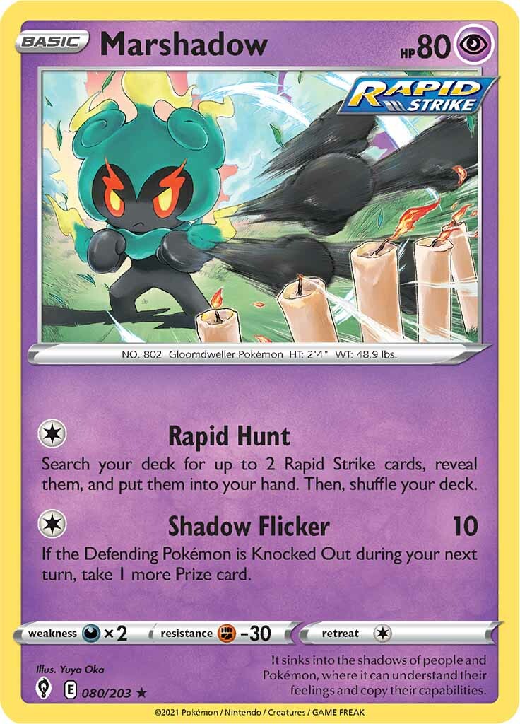 Marshadow (080/203) [Sword & Shield: Evolving Skies] | Card Merchant Takapuna