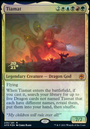 Tiamat [Dungeons & Dragons: Adventures in the Forgotten Realms Prerelease Promos] | Card Merchant Takapuna