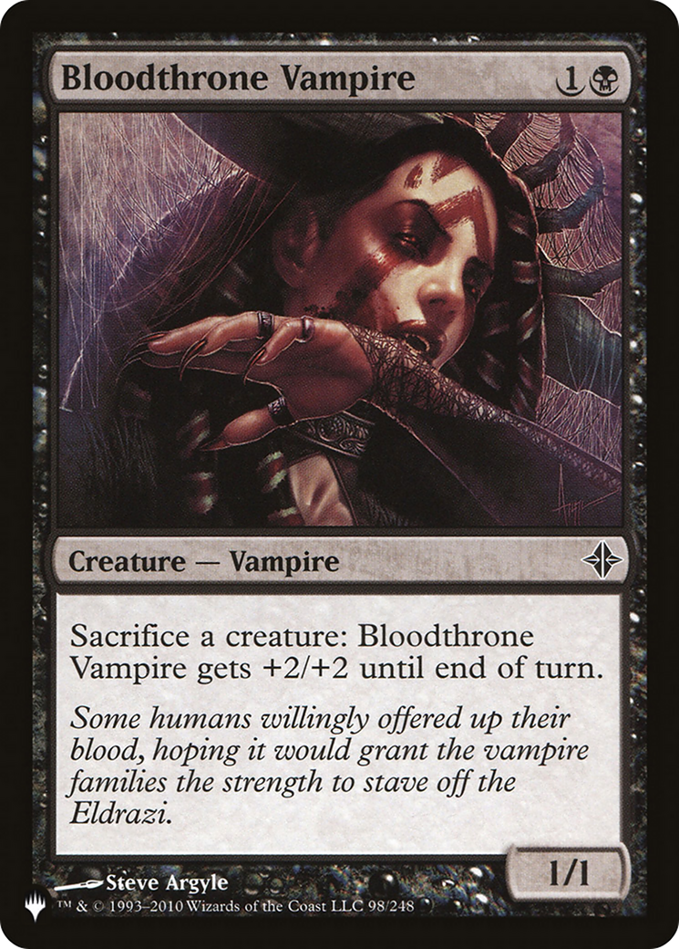 Bloodthrone Vampire [The List] | Card Merchant Takapuna