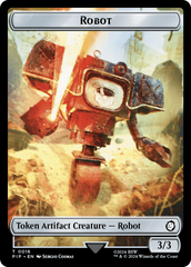 Robot // Junk Double-Sided Token [Fallout Tokens] | Card Merchant Takapuna