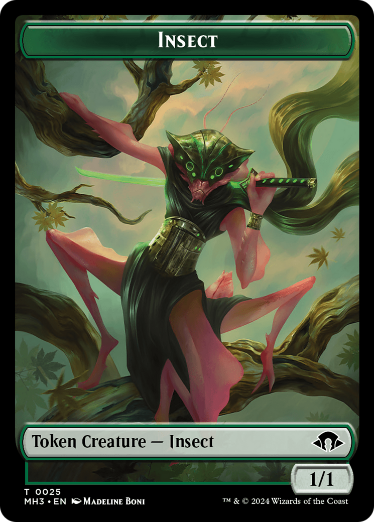 Insect Token (0025) [Modern Horizons 3 Tokens] | Card Merchant Takapuna