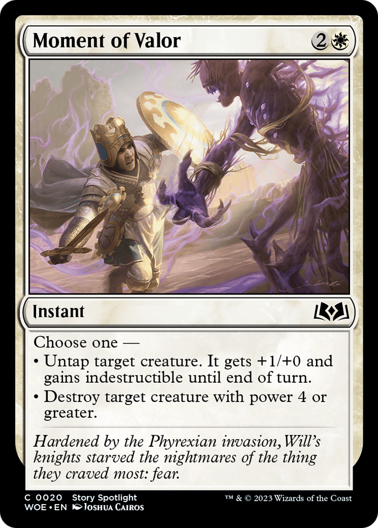 Moment of Valor [Wilds of Eldraine] | Card Merchant Takapuna