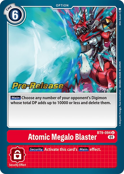 Atomic Megalo Blaster [BT9-094] [X Record Pre-Release Promos] | Card Merchant Takapuna