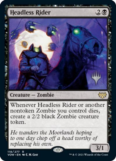 Headless Rider (Promo Pack) [Innistrad: Crimson Vow Promos] | Card Merchant Takapuna