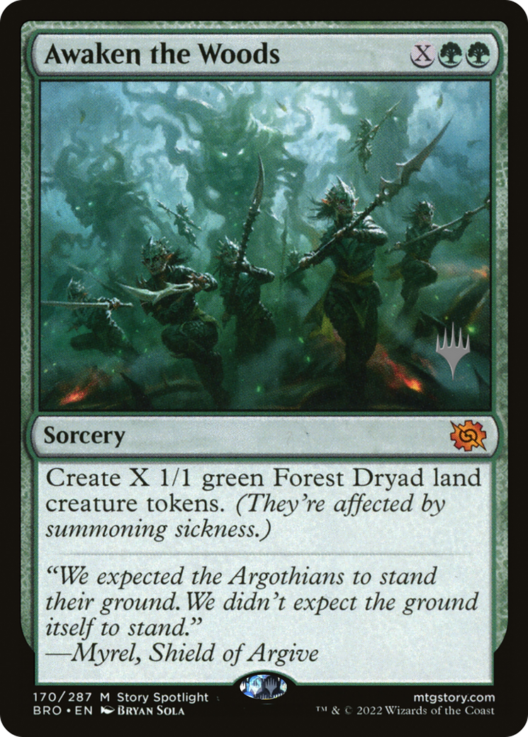 Awaken the Woods (Promo Pack) [The Brothers' War Promos] | Card Merchant Takapuna