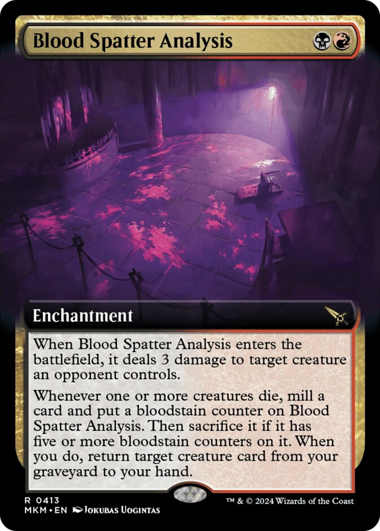 Blood Spatter Analysis (Extended Art) [Murders at Karlov Manor] | Card Merchant Takapuna