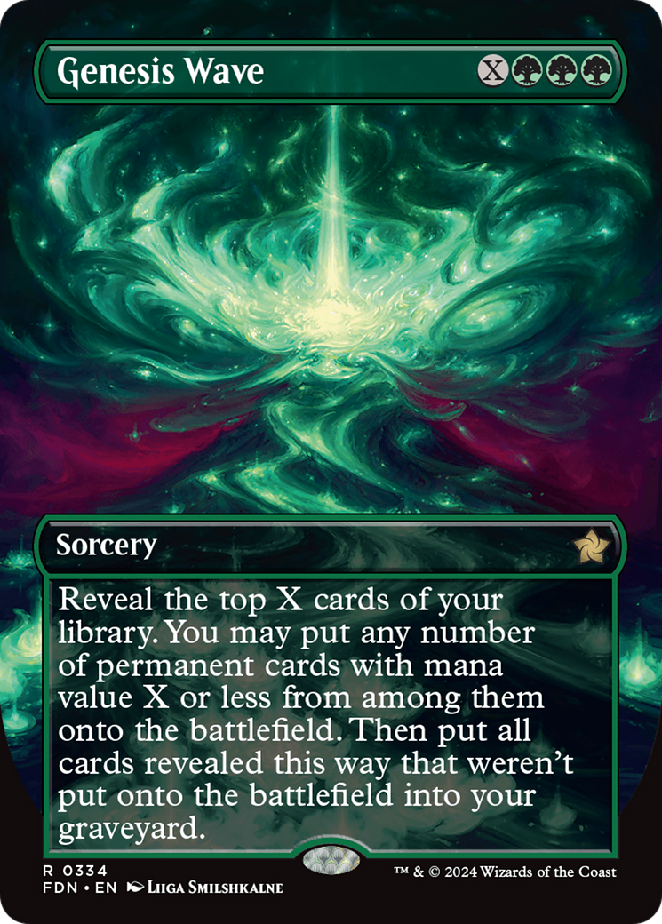 Genesis Wave (Borderless) [Foundations] | Card Merchant Takapuna