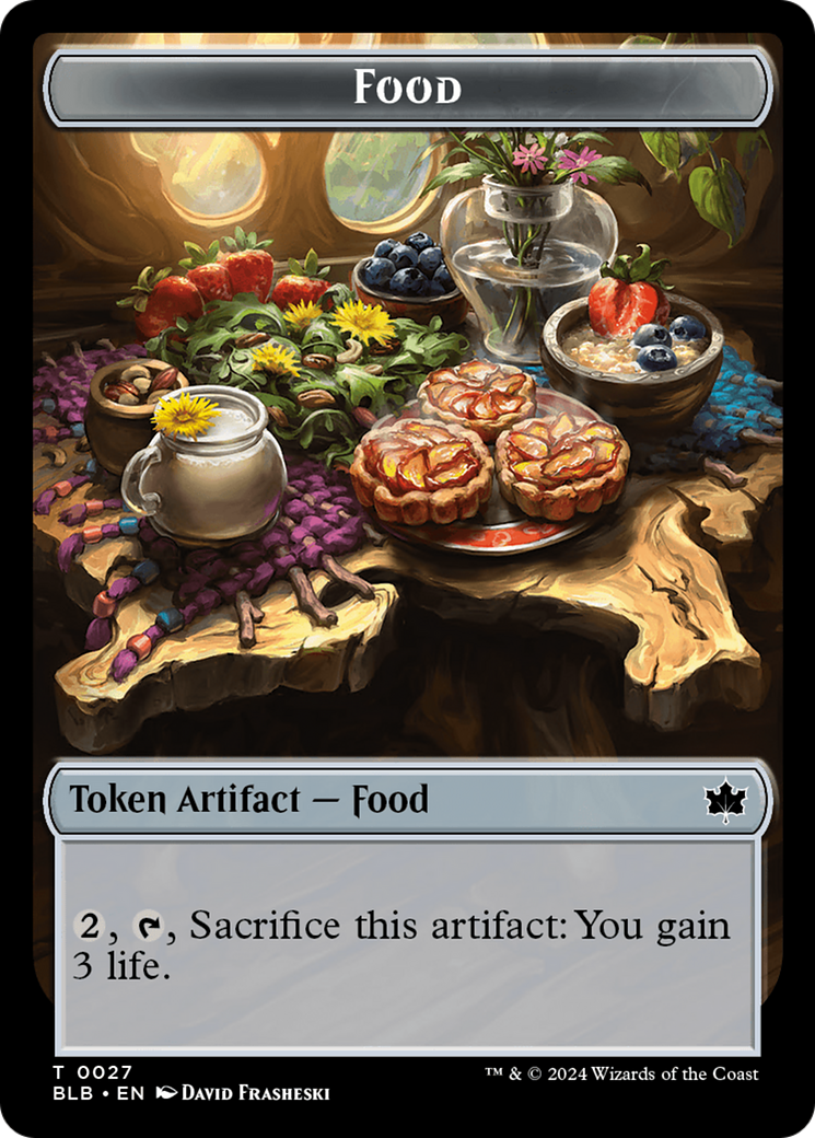 Squirrel // Food Double-Sided Token [Bloomburrow Tokens] | Card Merchant Takapuna