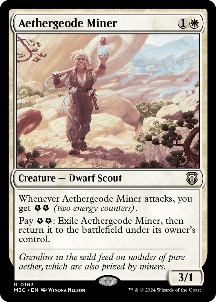 Aethergeode Miner [Modern Horizons 3 Commander] | Card Merchant Takapuna