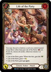 Life of the Party (Yellow) [EVR162] (Everfest)  1st Edition Rainbow Foil | Card Merchant Takapuna