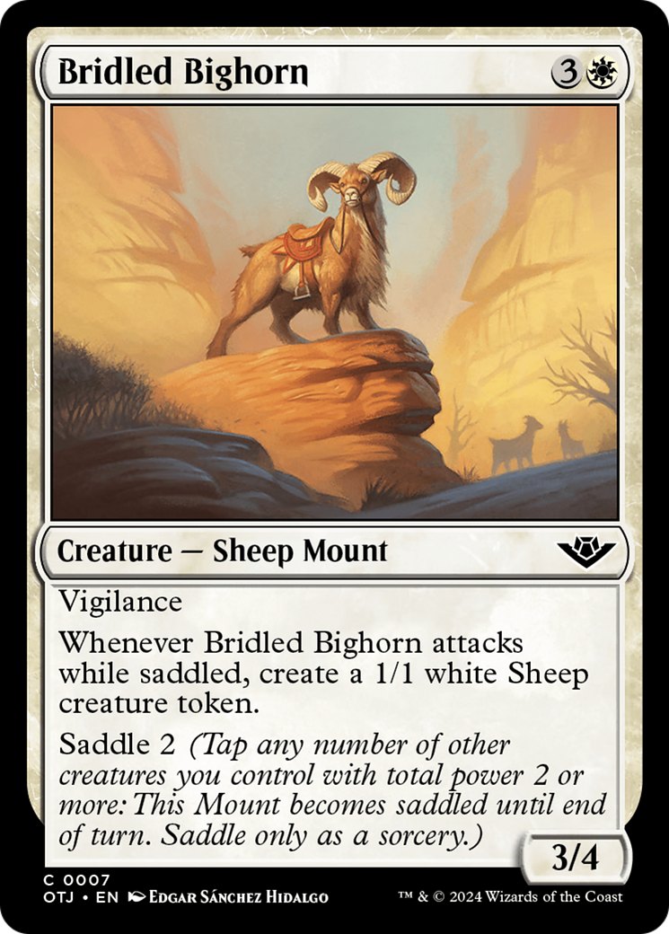 Bridled Bighorn [Outlaws of Thunder Junction] | Card Merchant Takapuna