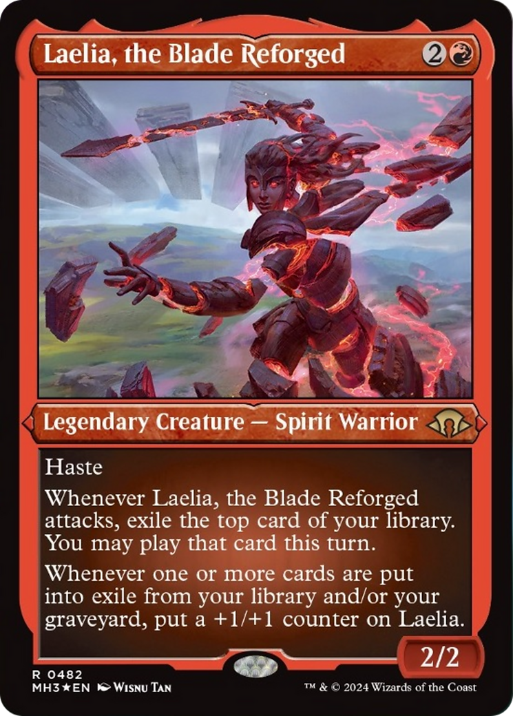 Laelia, the Blade Reforged (Foil Etched) [Modern Horizons 3] | Card Merchant Takapuna