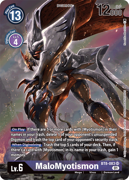 MaloMyotismon [BT8-083] (Alternate Art) [New Awakening] | Card Merchant Takapuna