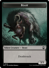 Beast (0010) // Shapeshifter (0008) Double-Sided Token [Modern Horizons 3 Commander Tokens] | Card Merchant Takapuna