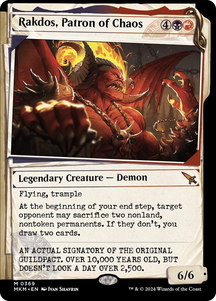 Rakdos, Patron of Chaos (Showcase) (0369) [Murders at Karlov Manor] | Card Merchant Takapuna