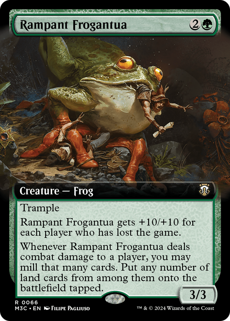 Rampant Frogantua (Extended Art) [Modern Horizons 3 Commander] | Card Merchant Takapuna