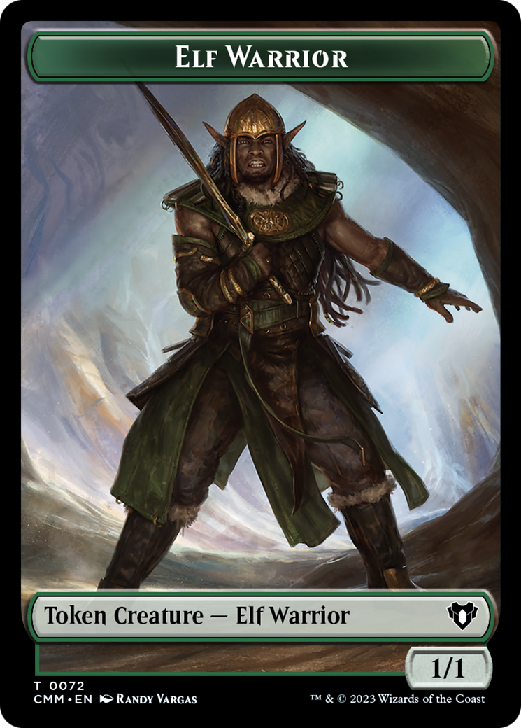 Elf Warrior // Cleric Double-Sided Token [Commander Masters Tokens] | Card Merchant Takapuna