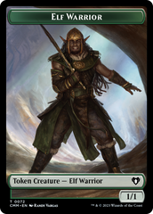 Elf Warrior // Cleric Double-Sided Token [Commander Masters Tokens] | Card Merchant Takapuna