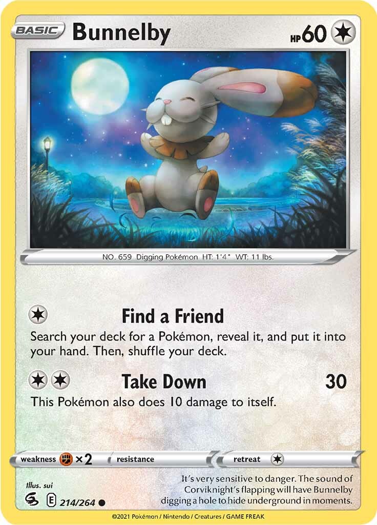 Bunnelby (214/264) [Sword & Shield: Fusion Strike] | Card Merchant Takapuna