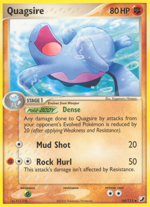 Quagsire (44/115) [EX: Unseen Forces] | Card Merchant Takapuna