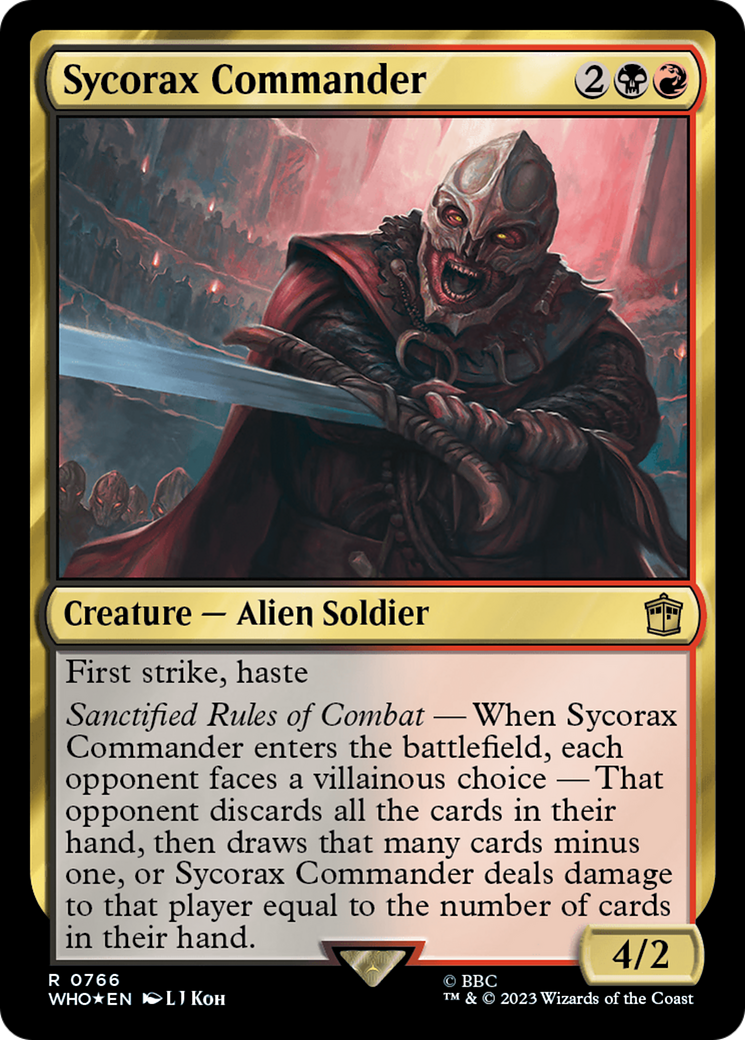 Sycorax Commander (Surge Foil) [Doctor Who] | Card Merchant Takapuna