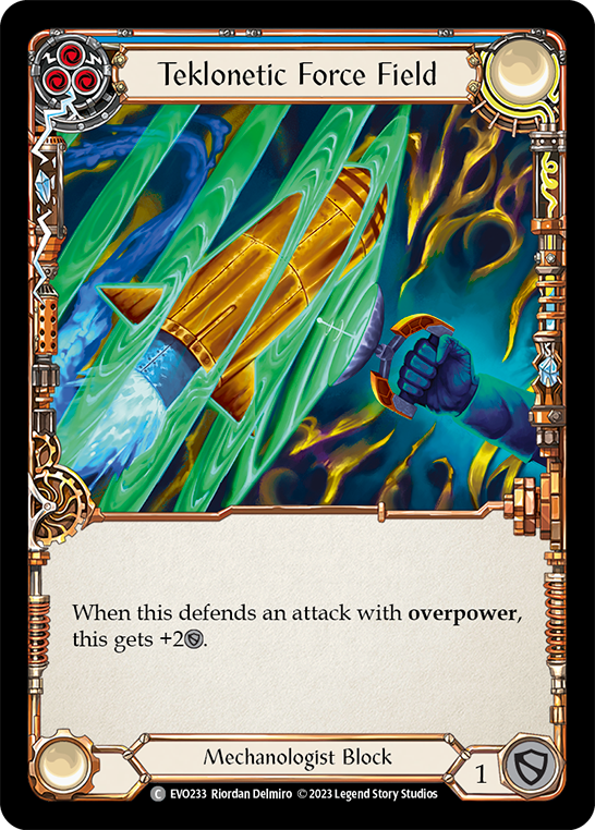 Teklonetic Force Field (Blue) [EVO233] (Bright Lights) | Card Merchant Takapuna