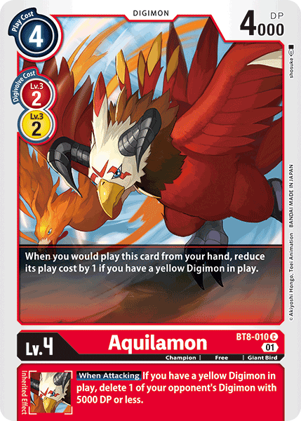 Aquilamon [BT8-010] [New Awakening] | Card Merchant Takapuna